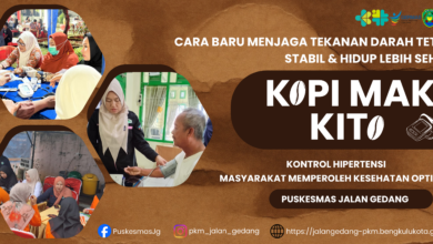 Inovasi "KOPI MAK KITO" merupakan singkatan Kontrol Hipertensi Masyarakat Memperoleh Kesehatan Optimal.